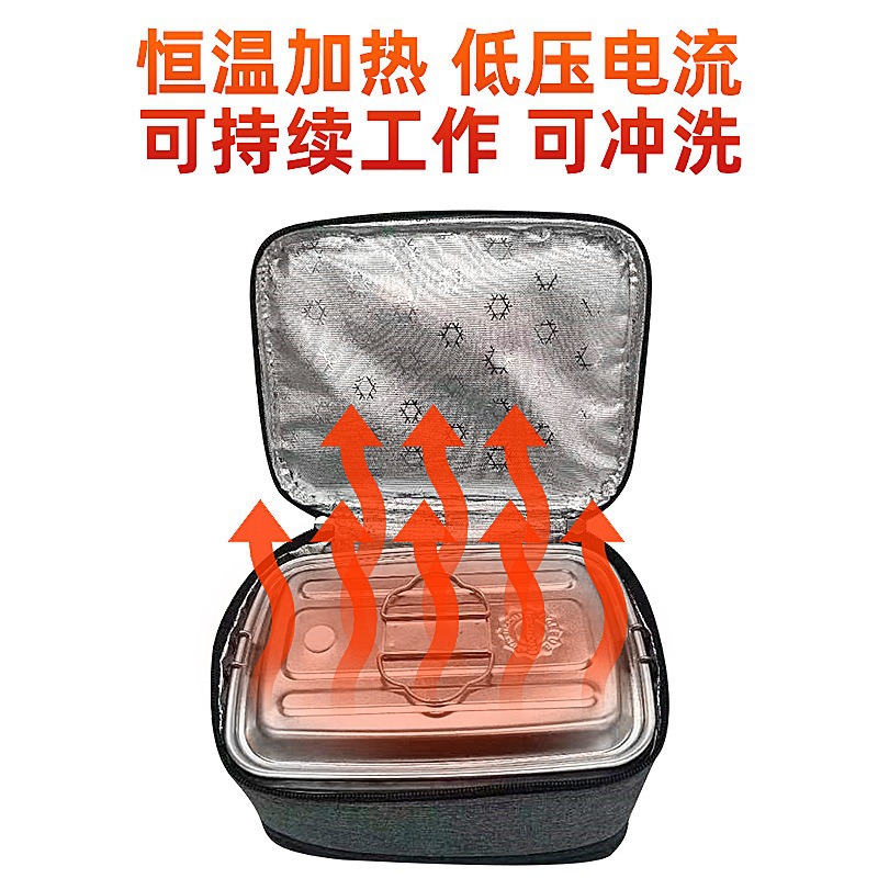 Bolsa térmica USB, bolsa aislada, bolsa térmica para el almuerzo con temperatura constante para montar en el coche, caja térmica eléctrica portátil, lonchera térmica para picnic
