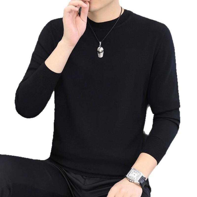 Spring trend sweatshirt with a round collar, long-sleeve, oversize
