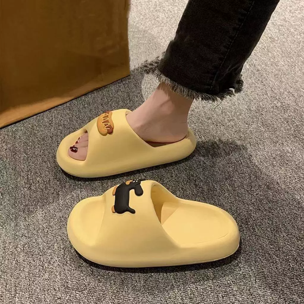 Тапочки без шнуровки из ЭВА, женские летние, новые домашние, ванные комнаты, студенческое общежитие, Нескользящие сандалии, мужская верхняя одежда