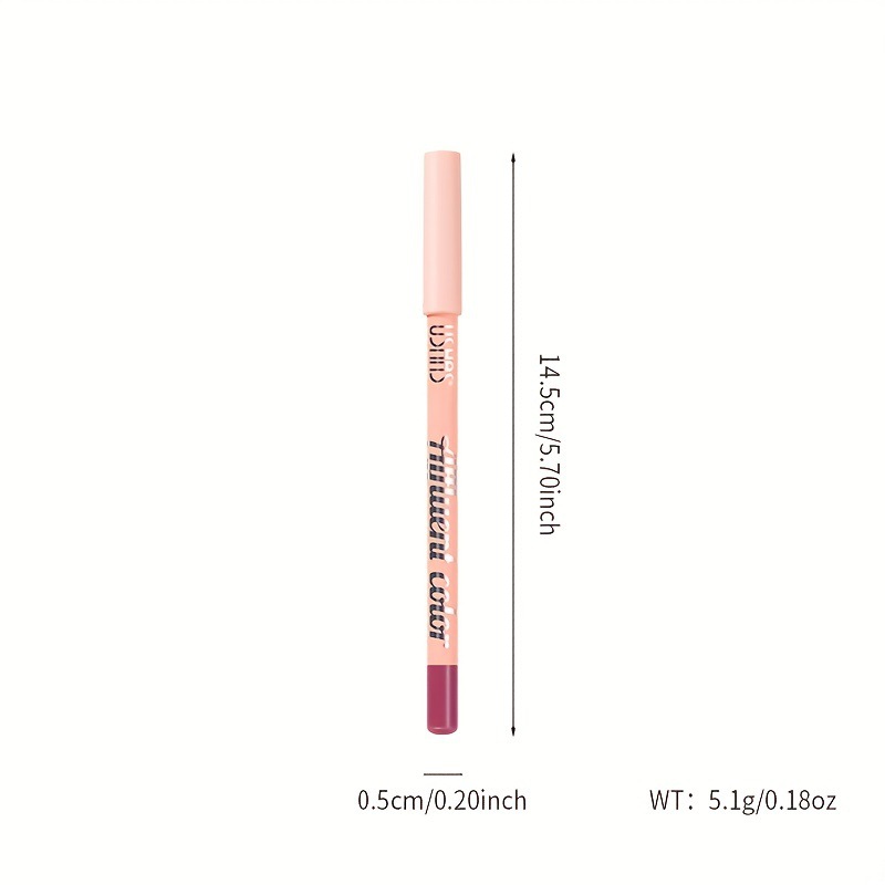 (Display box) USHAS eyebrow pencil waterproof and non smudging natural lipliner_voghion.com