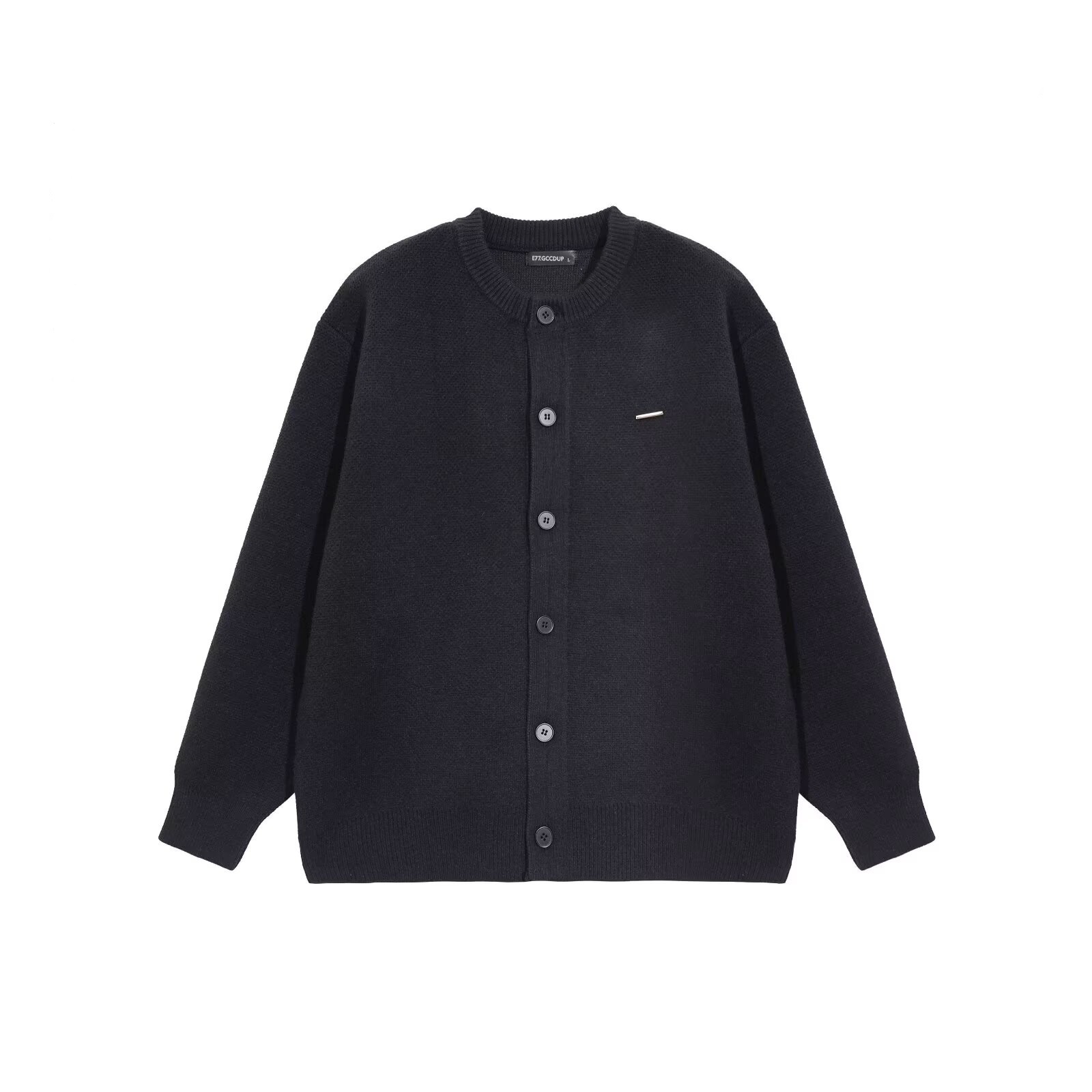 Otoño nuevo hombre jersey de punto cardigan estilo americano estilo casual de manga larga estilo coreano pareja de color sólido