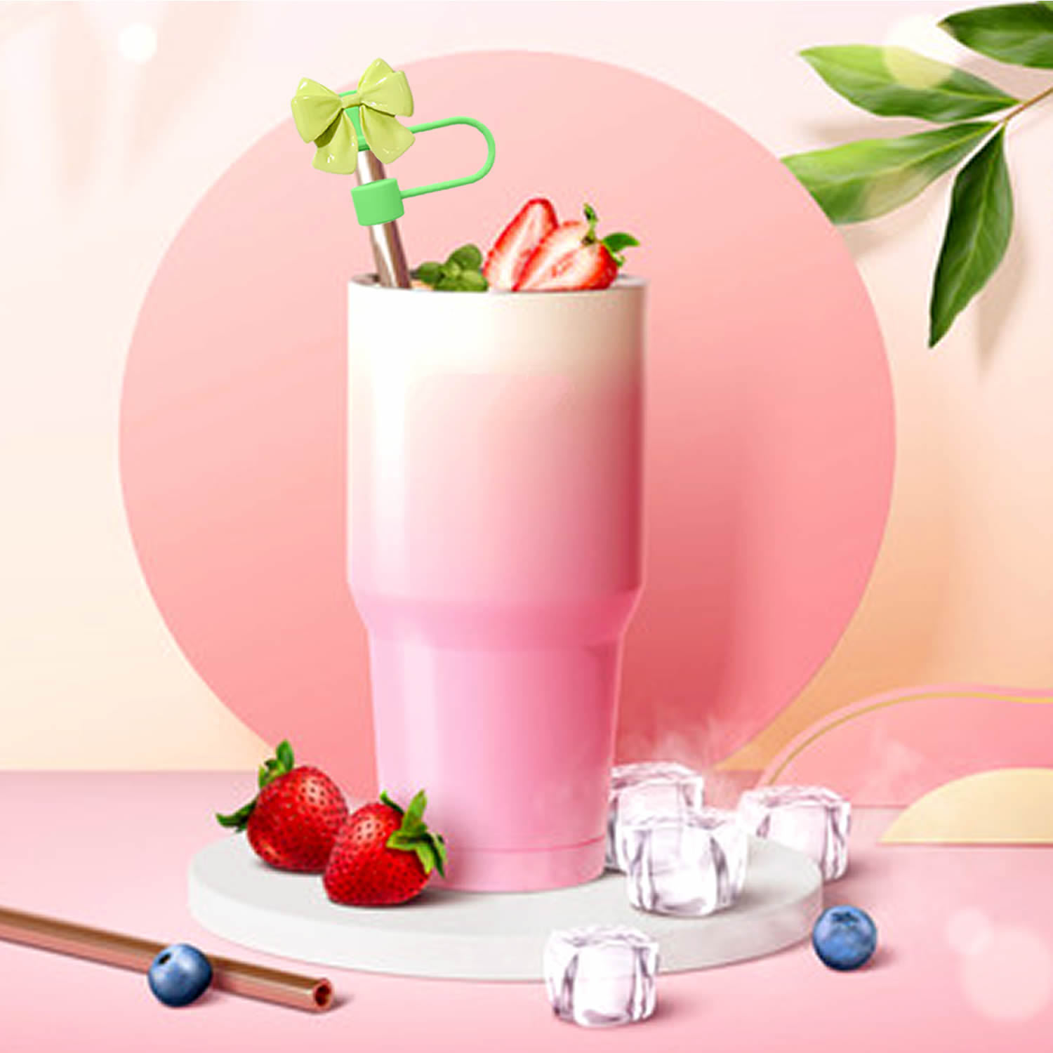 Venta caliente stanley Cup Accesorios Cubierta de pajita de silicona Cubierta de pajita Cubierta de pajita Cubierta antipolvo Adapta calibre 10mm