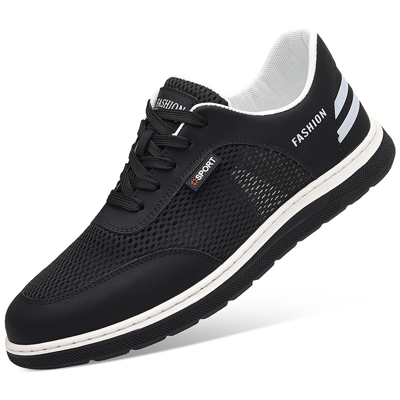 2026 New Summer Genuine Leather Breathable Mesh Soft Sole Non-Slip Wear-Resistant Casual Shoes Men's_voghion.com