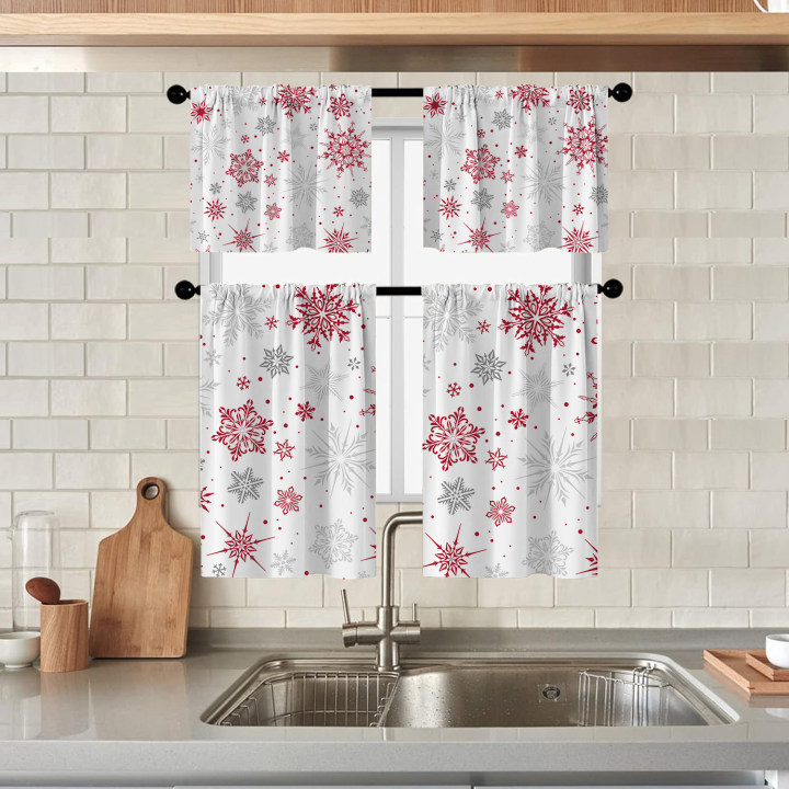 Manufacturer Sells Christmas Party Short Curtains Amazon Finished Kitchen Curtains Short Curtains Oxford Cloth Rod Curtains Curtains