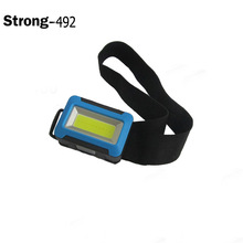 简约塑料COB头灯 头带灯迷你手电筒 迷你夜骑登山头灯