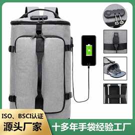 亚马逊新款网球背包USB户外双肩背包防水健身网球运动背包