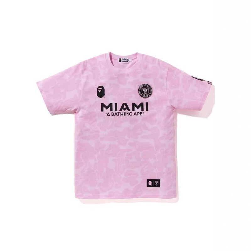 Bape Trendy Brand Miami Miami Polka Dot Short-Sleeved Summer New Sports T-Shirt for Men and Women, Couple Style, Unisex Short-Sleeved Bape Trendy Brand Miami Miami Polka Dot Short-Sleeved Summer New Sports T-Shirt for Men and Women, Couple Style, Unisex Short-Sleeved