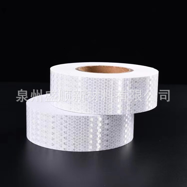 厂家直供PVC蜂窝晶彩格/满天星方格晶彩格反光膜印刷反光贴路锥护