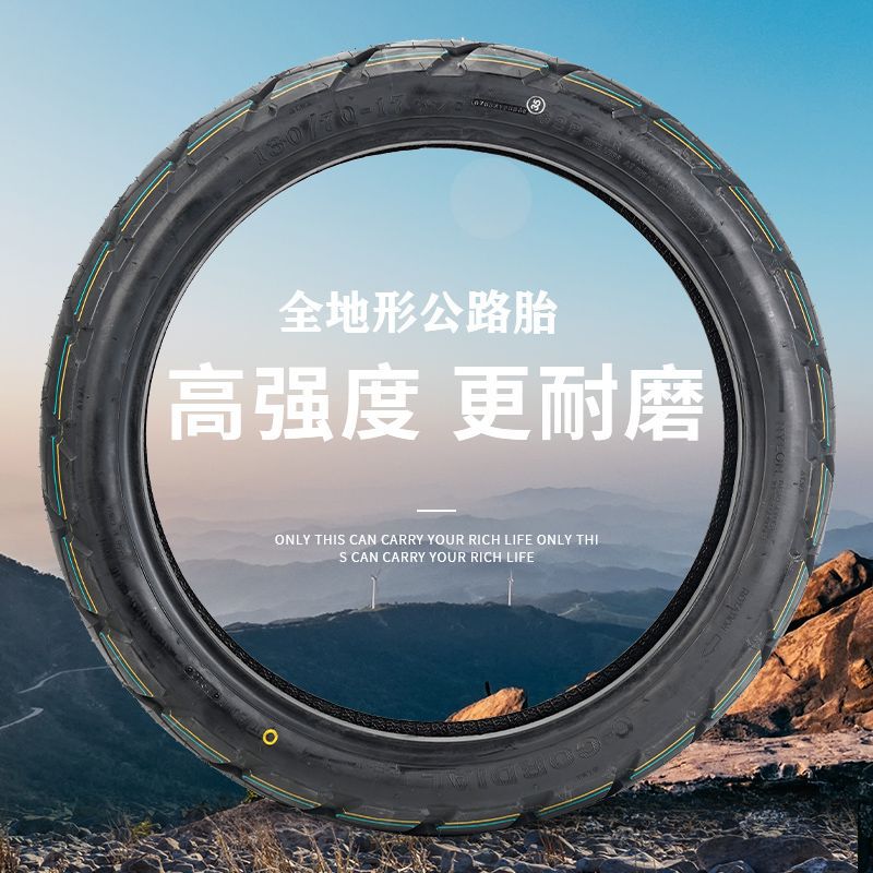 全地形摩托车17寸龟背公路胎DL/GW250/400/500X金鹏TRK502防滑胎
