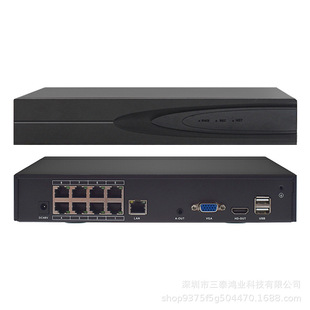 8-way 4K HD POE network hard disk video recorder Seetong mobile phone APP remote viewing IP monitoring host