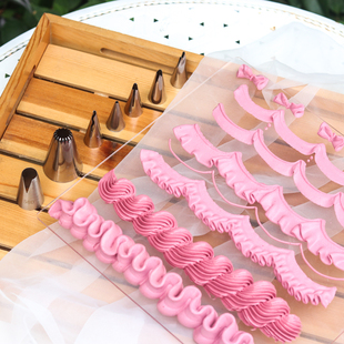 Baking Tools Korean Retro Cake Lace Cream Piping Nozzle Stainless Steel Meringue Decoration
