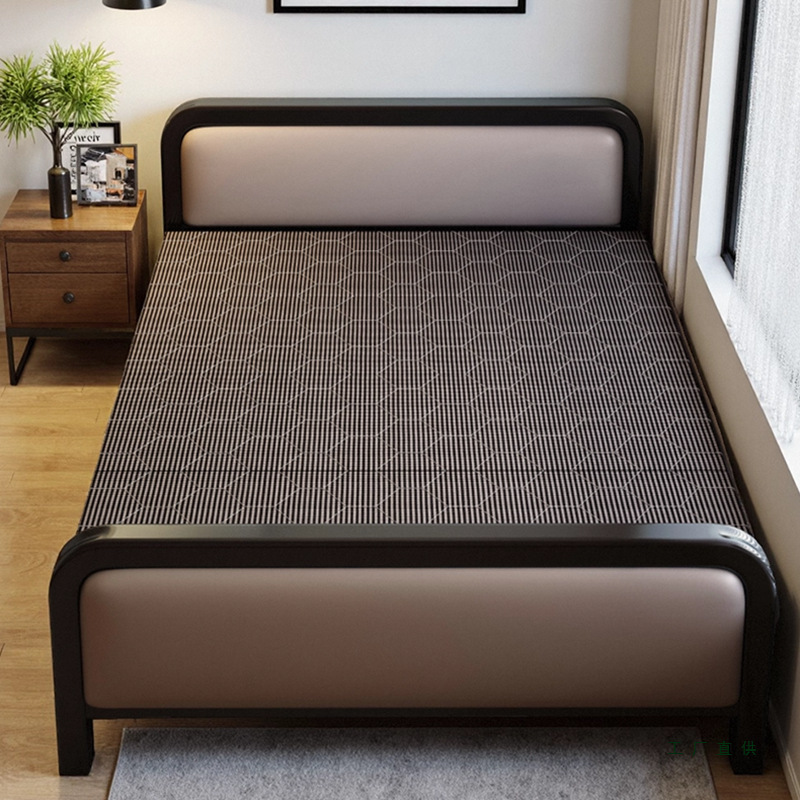 Folding Sofa Bed Dual-Purpose Home Bedroom Single Bed Small Apartment Hardwood Bed Small Bed 2025 New Style Strong and Durable