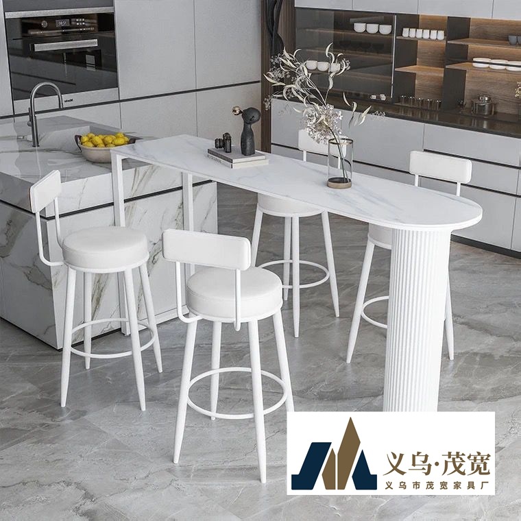 Slate Bar Table Home Nordic Simple Island Table Dining Table Living Room Balcony Partition Cabinet Wall Kitchen High Stool