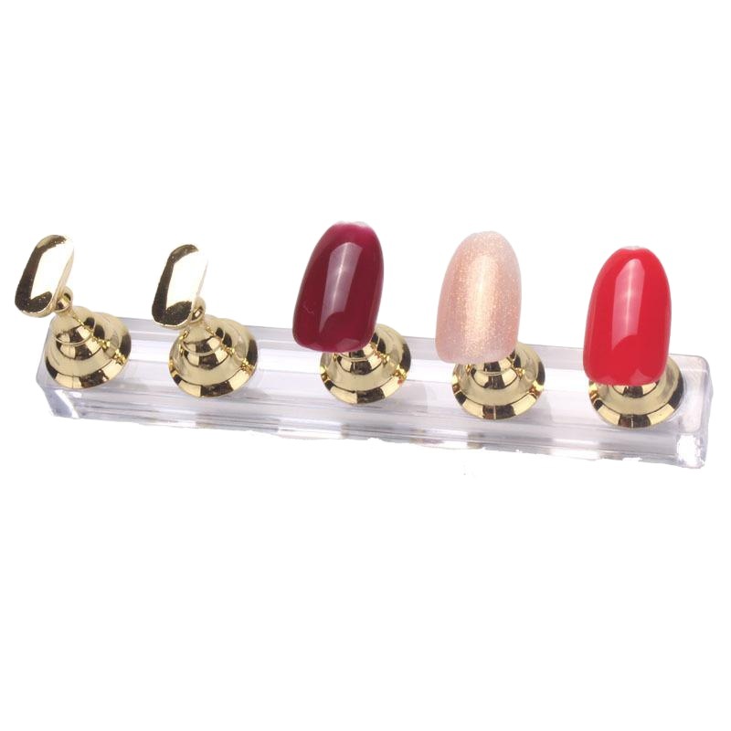 New Japanese-style electroplated nail chess plate holder nail plate mop nail plate seat display long acrylic base practice stand