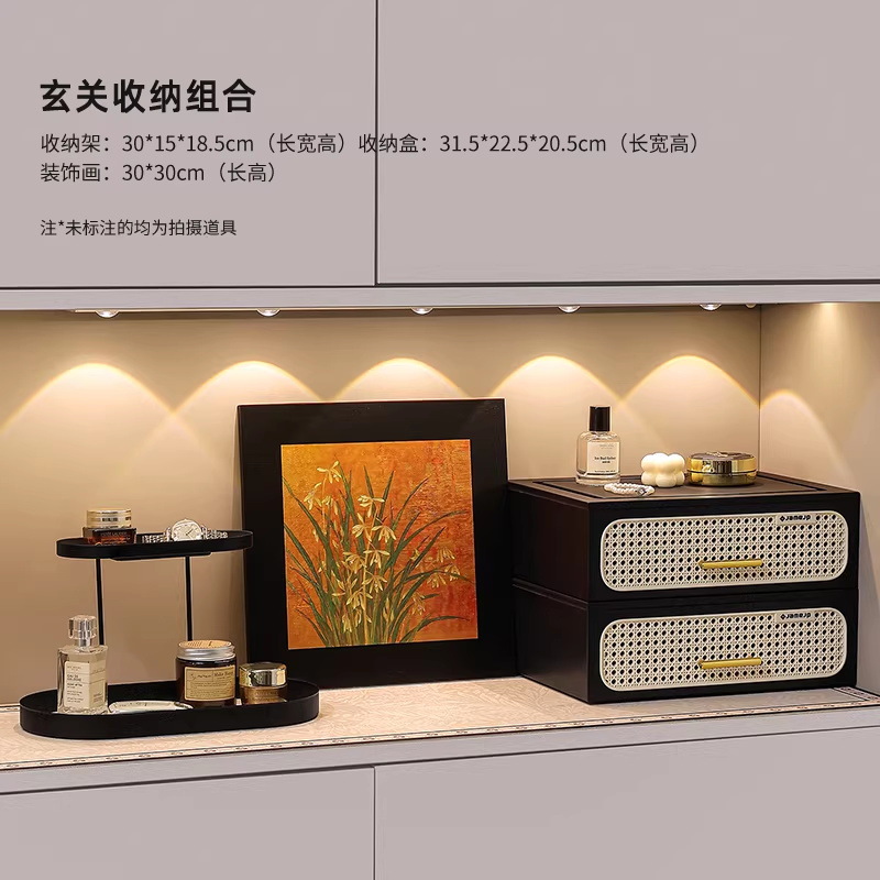Nicho de pintura decorativa simple en el portal de almacenamiento de llaves estantería de escritorio decoración de la sala de estar buenas cosas para el hogar