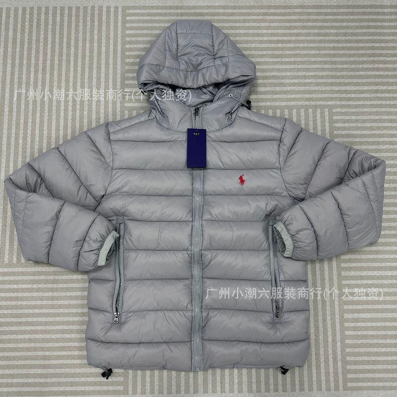 RL拉夫连帽刺绣棉服小马POLO面包服外套跨境专供欧码美式街头户外|undefined