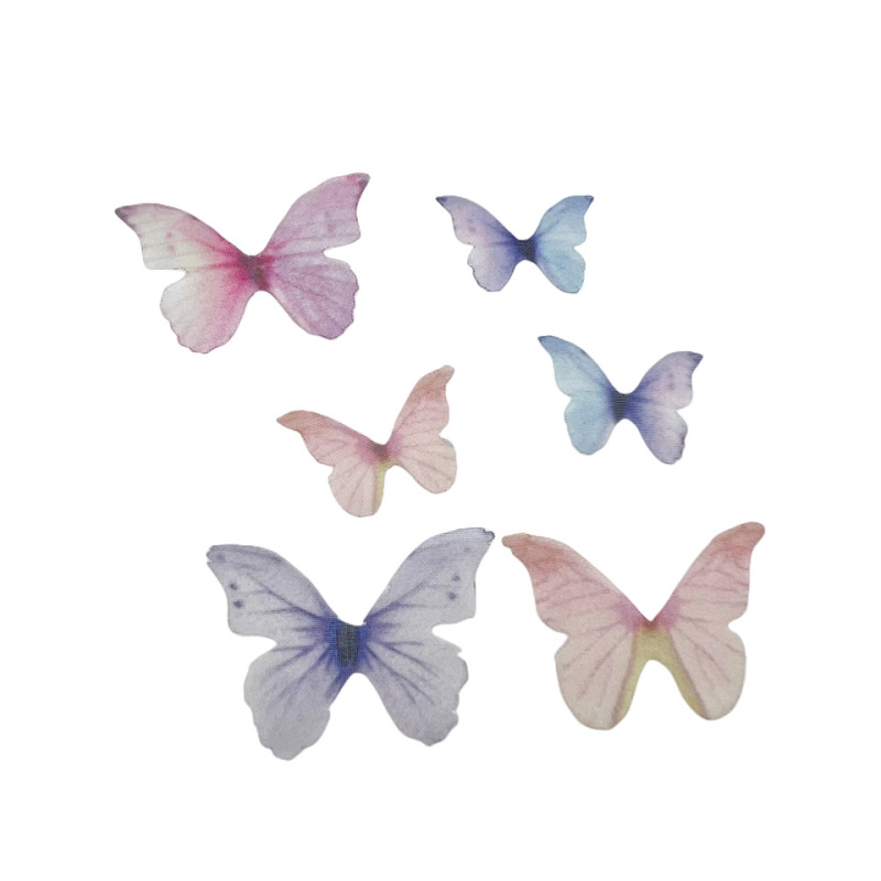Spot DIY butterfly accessories fairy face makeup tulle light gauze butterfly selfie photo diy face decoration Spot DIY butterfly accessories fairy face makeup tulle light gauze butterfly selfie photo diy face decoration