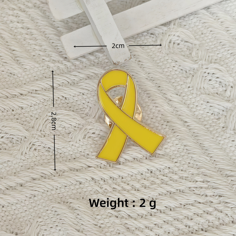 Broche nœud papillon coloré transfrontalière, accessoire de mode, promotion de la sensibilisation à la prévention, badge commémoratif en métal en forme de goutte d'huile_voghion.com