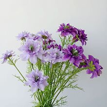 工厂直销 仿真花黑种草 外贸出口高品质 家居酒店样板间装饰花