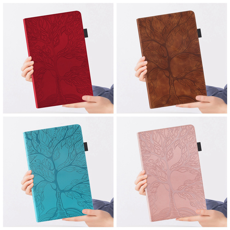 Tree of Life Embossed Flat Case Suitable for iPad 10.2/10.5 Mini345/T500/Fire Hd8 iPad