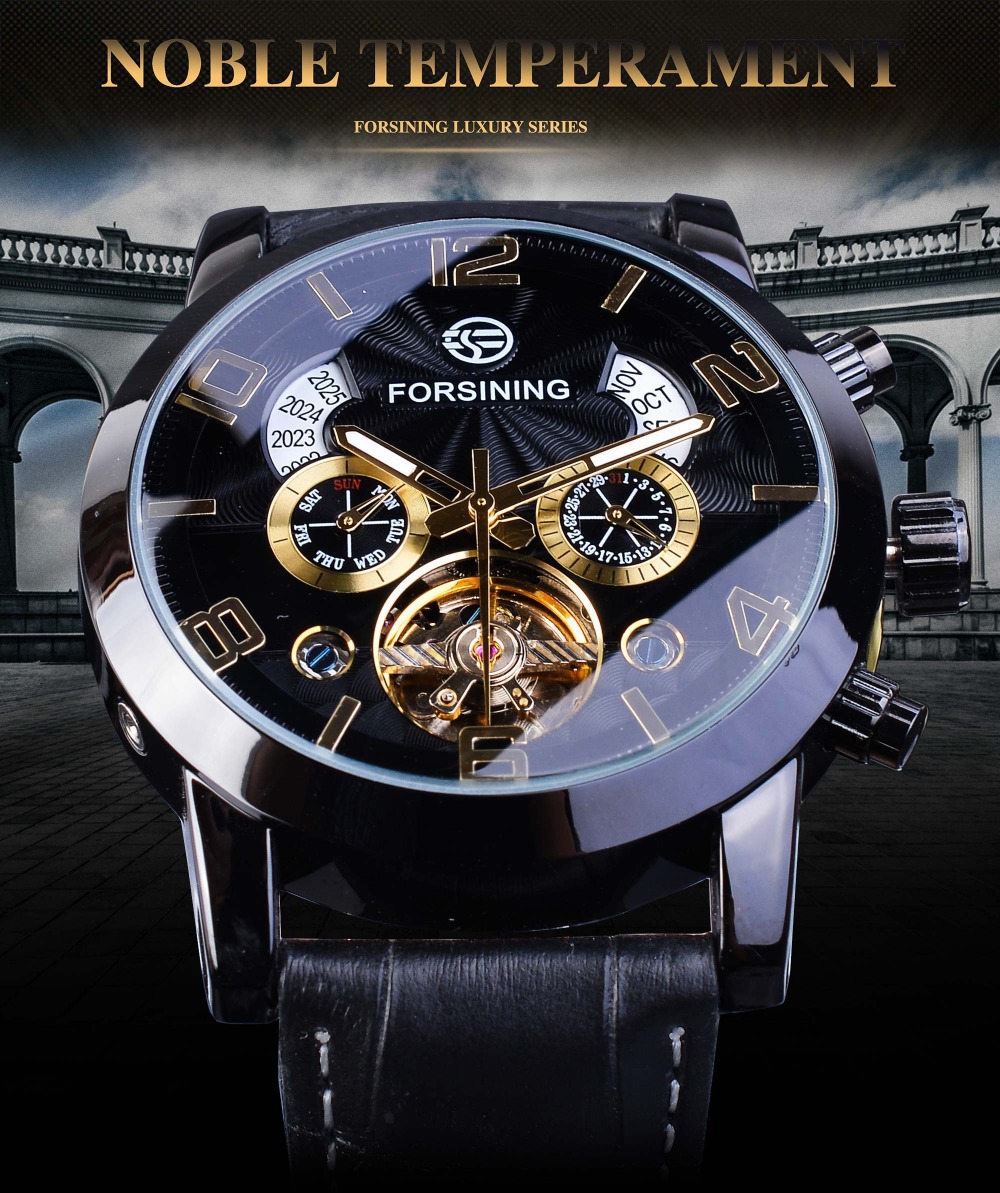 Men's Automatic Mechanical Watch With Tourbillon And Large Dial_voghion.com