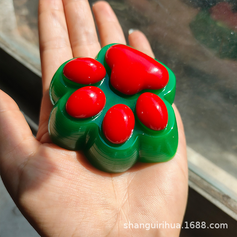 [55g 네이키드] [최소 배치 100개, 100개 미만은 배송되지 않습니다] 녹색 + 빨간색 고양이 발톱