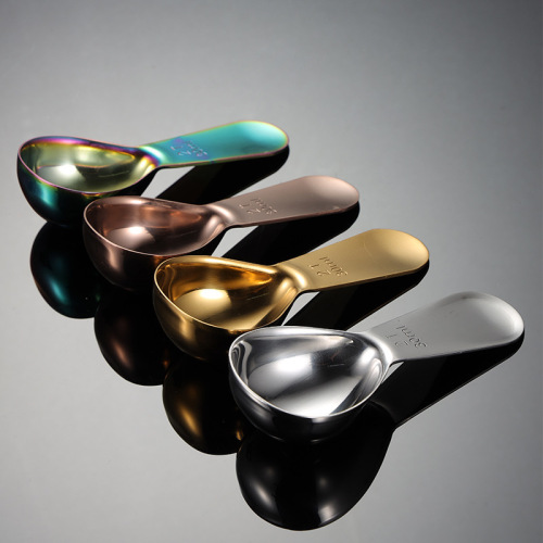 Aion 304 stainless steel measuring cup measuring spoon titanium PVD colorful kitchen baking tools cross-border mirror polished tea spoon