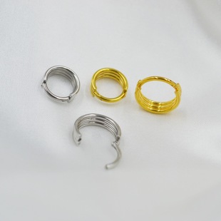 Cross-border titanium steel nasal septum nasal nail nasal ring closed ring earrings earrings ear nail ear nail piercing jewelry in stock SEPTUM
