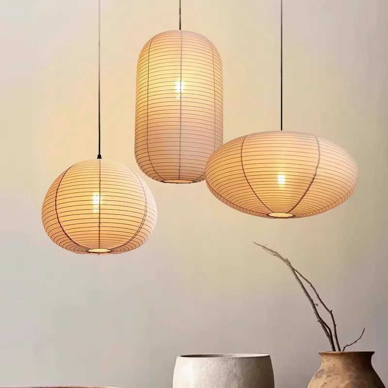 Habitación de estilo japonés, restaurante de estilo tranquilo, habitación creativa, alojamiento residencial, caja de té Zen, tela, lámpara de sala de estar, candelabro