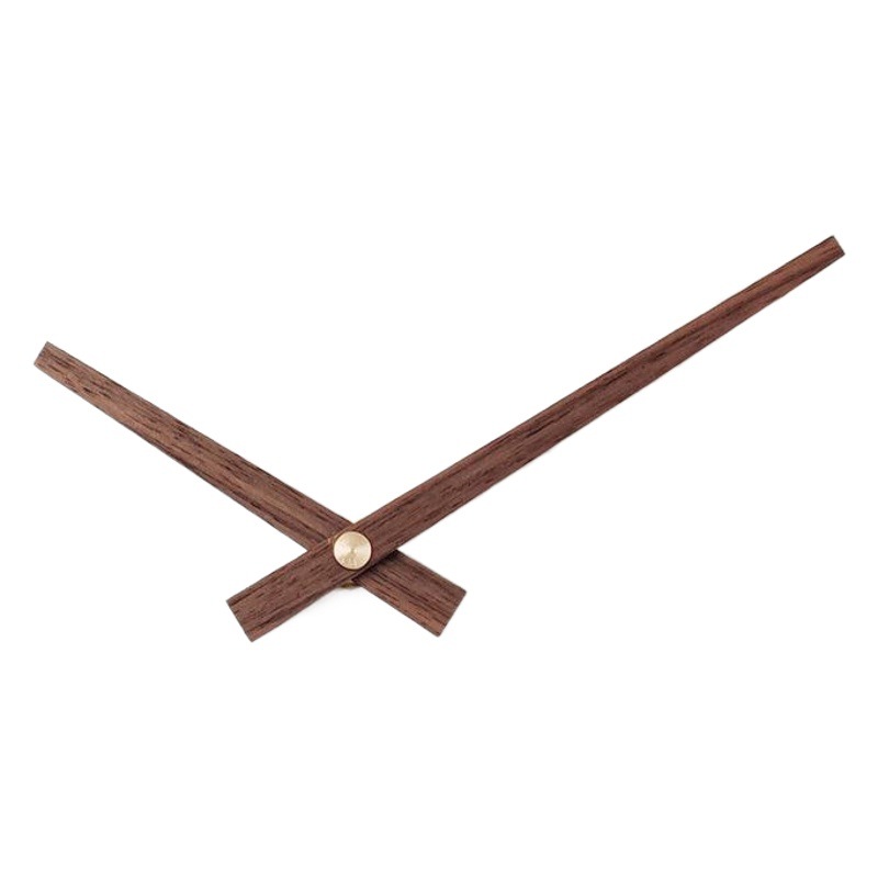 Negro nogal Haya Rosewood madera maciza puntero personalidad Cruz puntada cobre manga DIY reloj aguja