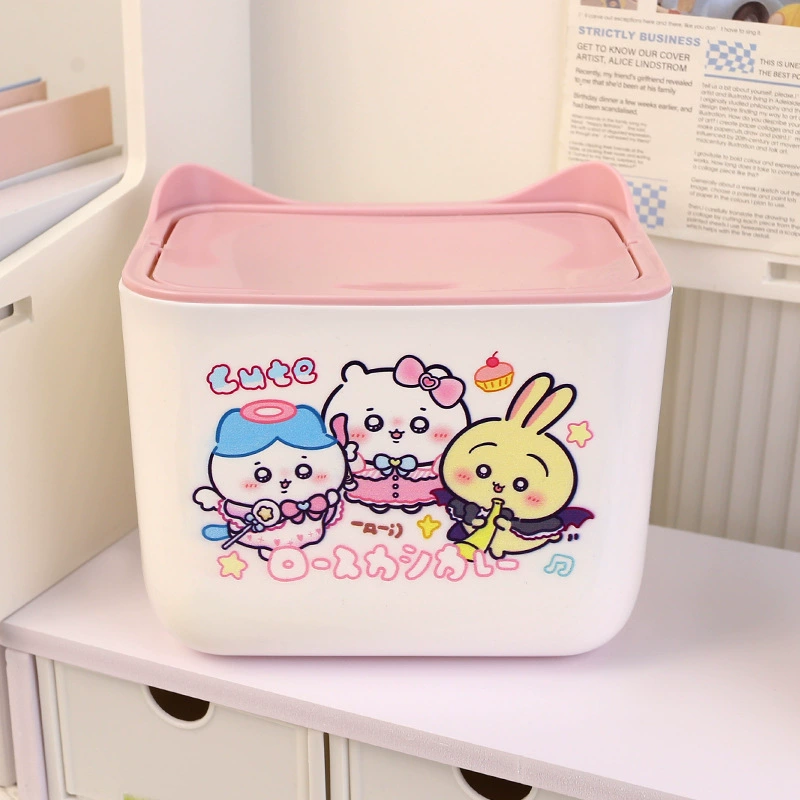 Cartoon small capacious garbage can