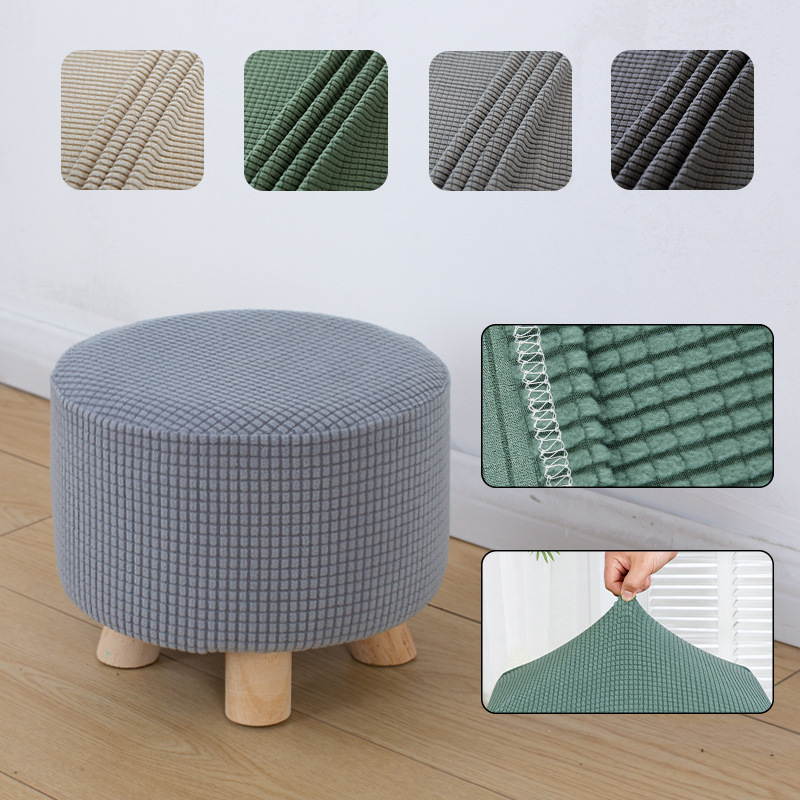 Cubierta de taburete cuadrada doméstica cubierta de taburete redondo cubierta de taburete elástica cubierta de asiento cubierta de muelle cubierta cubierta de taburete cubierta de zapatos