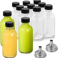 Прозрачная стеклянная бутылка 60ml Boston сок бутылка образец бутылки 2oz для ванны фруктовый сок вино стеклянная бутылка оптом