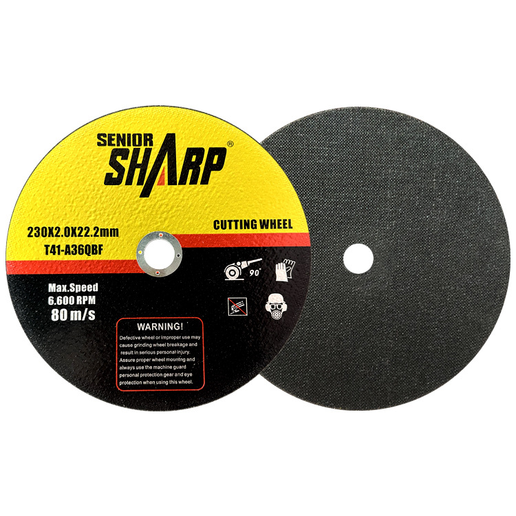 Shapur 230mm metal acero inoxidable hoja de corte 9 pulgadas resina abrasiva hoja de molienda espesa molino de ángulo