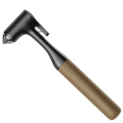 Emergency Metal Window-Breaking Car Safety Hammer Qəza çəkici - amber-safety-hammer-comes-with-card-holder-storage-bag-test-glass