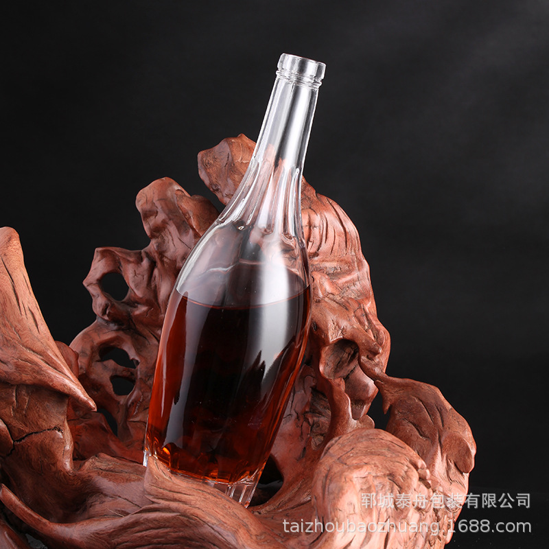 创意多功能玻璃空酒瓶带盖储物密封透明玻璃瓶家用泡酒玻璃