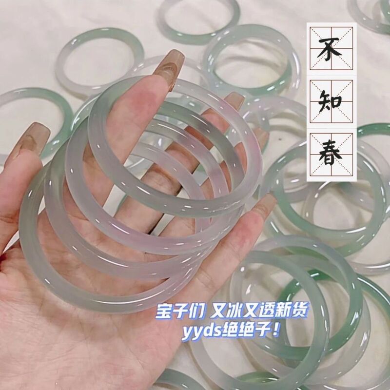 New Chinese Style Bracelet for Women, Cool Style, High-End Jingle Bracelet, Thin Round Bar, White Hand Accessories, Chinese Valentine's Day Gift