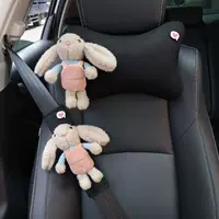 Автомобильный подголовник мультяшный кролик автомобильное сиденье шея подушка ремень безопасности плечевой чехол талии подушки универсальный