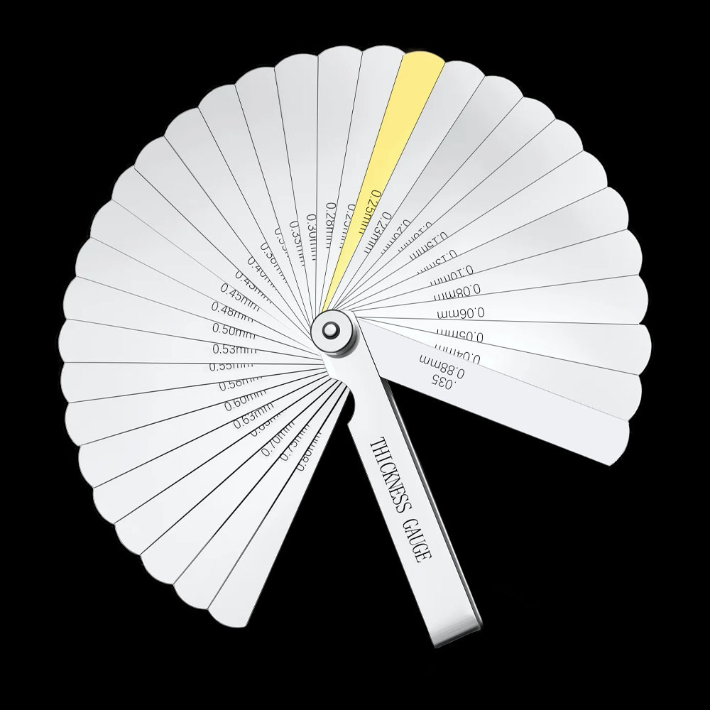 75-300mm塞尺组合测厚仪组合塞尺间隙尺0.01-1mm公制英制夹黄铜片