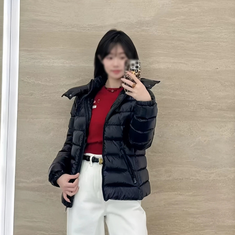 2026 Moncler Bady Down Jacket, Winter Women's White Goose Down, Outdoor Casual, Fashionable, and Trendy, Thickened and Warm Outerwear