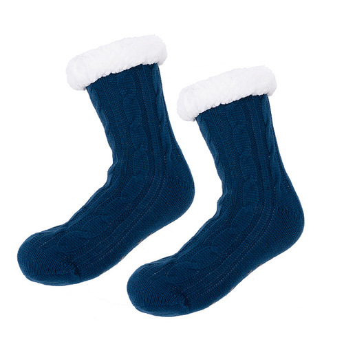 Extra thick plus fleece socks sleep socks for men and women winter sleeping thickened warm floor socks adult socks