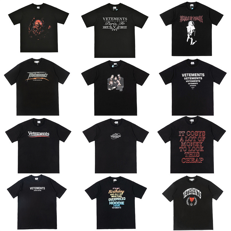 2023Ss Letter Printed Embroider American Oversize Street Casual Men's and Women's Short-Sleeved T-Shirt