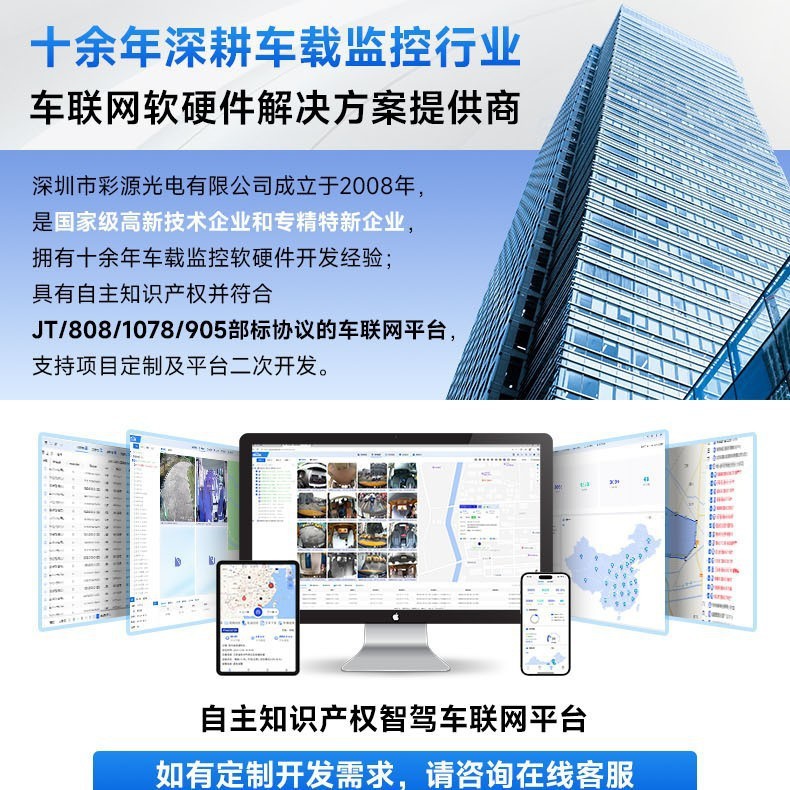 Taxi Dash Cam Real-Time Positioning Remote Monitoring Driver Detection