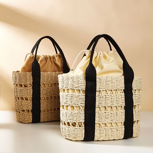 New vacation bag casual shoulder bag handbag beach bag straw bag beach bag woven bag for women
