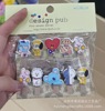 Supply of cartoon -shaped clip suspension printing photo wall kindergarten love flower shop card card small wood clip