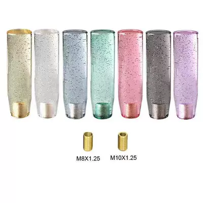 Crystal flash silver car modification shift head shift lever stick head shift lever shift knob gear shift head (Cab and accessories)
