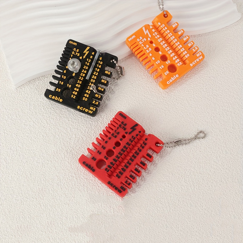 跨境热销3d打印Wire screw measuring tool 线材螺丝测量辅助工具|undefined