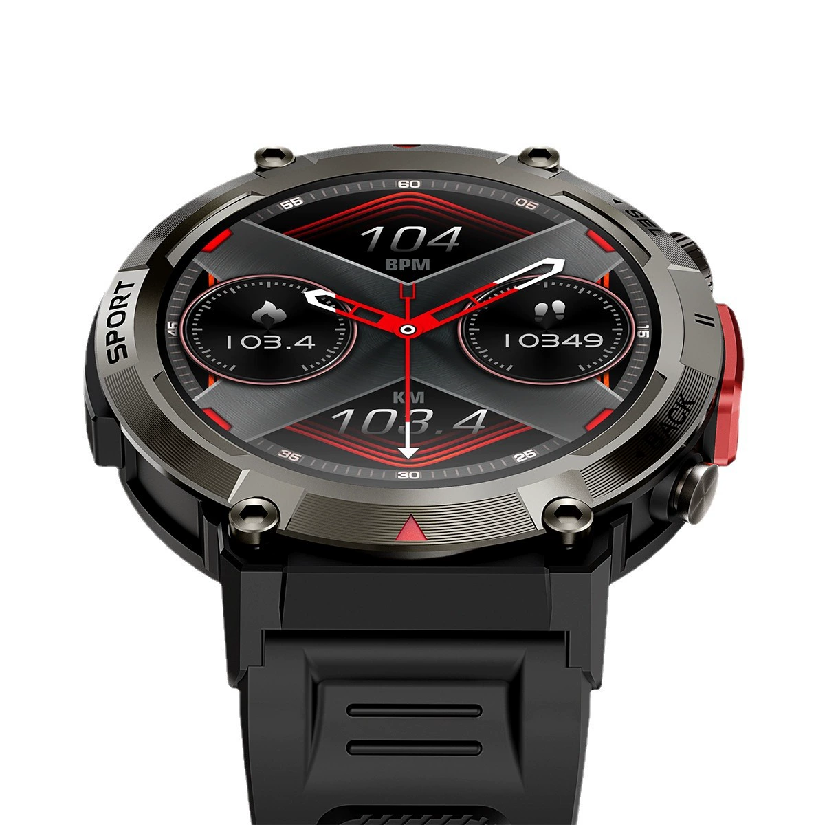 Bracelet, watch strap, lights, music flashlight for gym, S100, tracks heartbeat, measures blood pressure