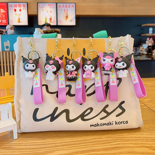 Costume Lorumie Couple Plush Doll PVC Soft Rubber Keychain Small Goods Wholesale Car Keychain Schoolbag Hook