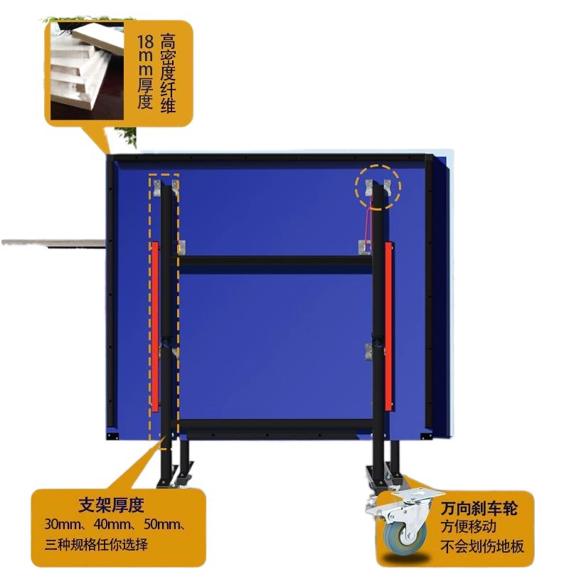 Home foldable simple table for table tennis for adults